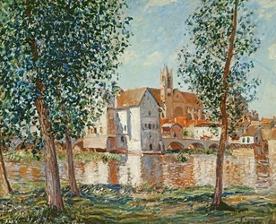 O Loing em Moret, manhã de setembro
